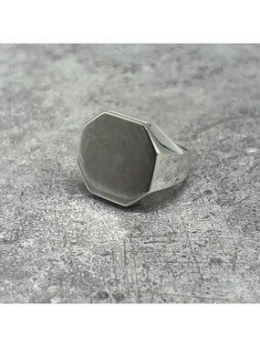 Bottega Veneta Octagon Signet Ring